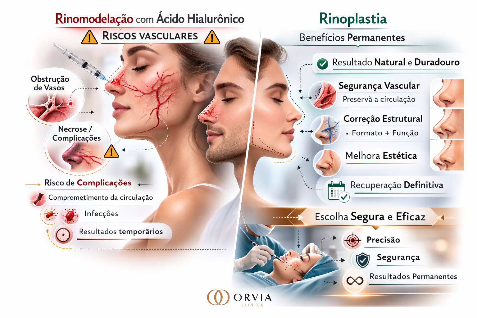 Comparativo visual de um rosto feminino mostrando o contorno temporário do preenchimento e a definição óssea permanente proporcionada pela Mentoplastia.